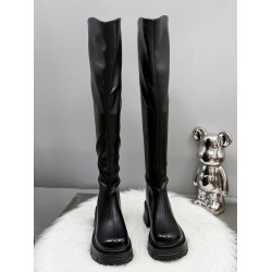 過膝長靴女瘦瘦靴2025新款秋冬騎士靴高跟黑色長筒靴白色靴子