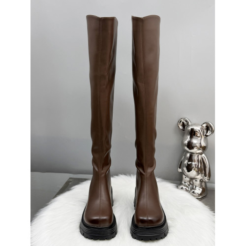 過膝長靴女瘦瘦靴2025新款秋冬騎士靴高跟黑色長筒靴白色靴子