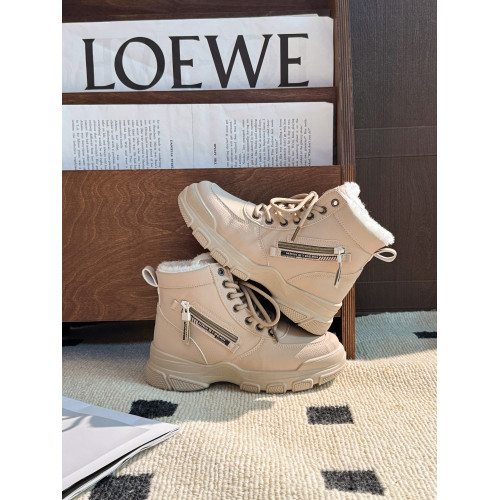 廻力厚底雪地靴女2025冬季加絨加厚保暖防滑高幫馬丁靴戶外棉靴子