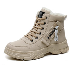 爆款雪地靴女2025新款冬季加絨加厚馬丁靴防水防滑東北保暖大棉鞋