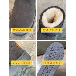 雪地靴女2026年新款加絨短靴子冬季皮毛一體保暖麵包雪地棉鞋短筒