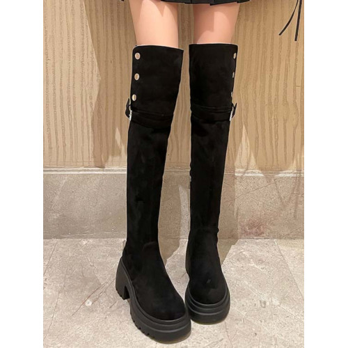 內增高瘦腿過膝雪地靴女靴2026新款爆款兩穿騎士靴加絨厚底長筒靴