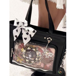 斯莫爾動漫痛包女2026新款學院風大容量托特包百搭單肩手提腋下包