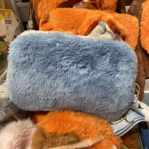 瘋狂動物城硃迪狐狸兔子包包毛絨公仔斜後後背包尼克玩偶單肩斜後後背包包