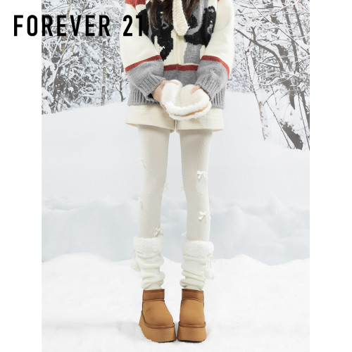 F21牛皮雪地靴女2026新款冬季超厚底加絨保暖真皮東北防水棉鞋子