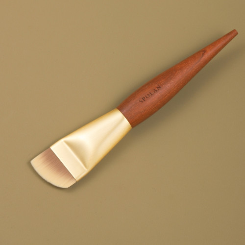 春和C202斜圓刀鋒粉底刷粉底液刷大號扁頭底妝弧形輕薄面膜仙寶蘭