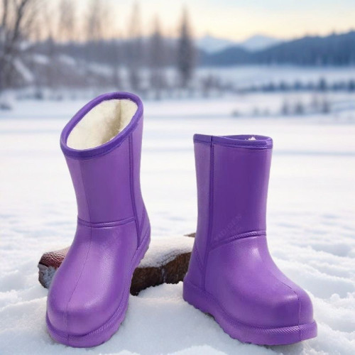 厚底雪地靴女款2026新款秋冬季加絨保暖雨鞋雨靴防水中筒棉鞋棉靴