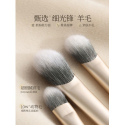 古迪動物毛【3D指腹眼影刷】套裝眼部細節暈染鋪色臥蠶眼線化妝刷