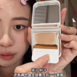 不吃粉的粉底刷！扁頭一字型化妝刷無痕底妝可攜式超薄平頭化妝師