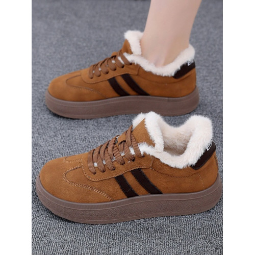 2025冬季新款老北京布鞋女加絨加厚雪地靴綿羊毛保暖時尚百搭棉靴