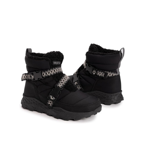 出口戶外雪地靴女冬季加絨保暖東北防寒防水厚底防滑短靴42碼