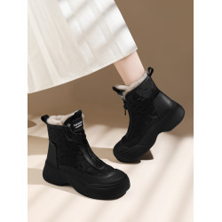 內增高皮毛一體雪地靴女2026冬季新款爆款厚底加絨短靴棉靴大棉鞋