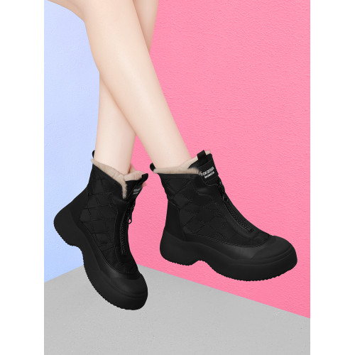 內增高皮毛一體雪地靴女2026冬季新款爆款厚底加絨短靴棉靴大棉鞋