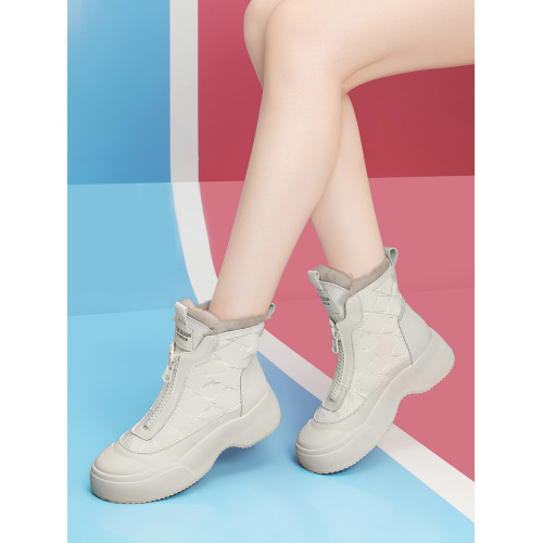 內增高皮毛一體雪地靴女2026冬季新款爆款厚底加絨短靴棉靴大棉鞋