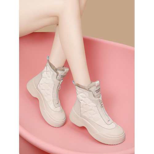 內增高皮毛一體雪地靴女2026冬季新款爆款厚底加絨短靴棉靴大棉鞋