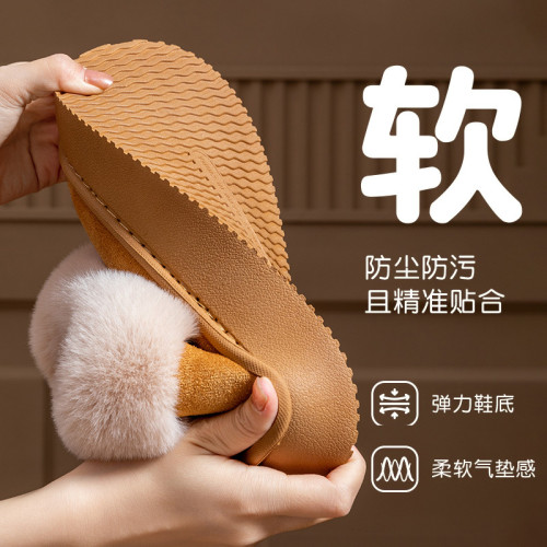 厚底雪地靴女款冬季2026新款外穿防滑短筒靴加絨保暖毛毛包跟棉鞋 厚底雪地靴女款冬季2026新款外穿防滑短筒靴加絨保暖毛毛包跟棉鞋