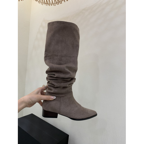 FQ3 實拍Alilover新款高筒靴女不過膝長靴絨面粗跟中跟騎士靴女靴 FQ3 實拍Alilover新款高筒靴女不過膝長靴絨面粗跟中跟騎士靴女靴