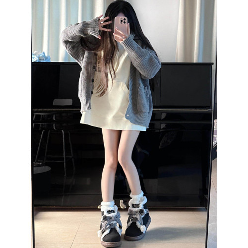 【浣熊團子】毛絨棉鞋可愛平底圓頭蝴蝶結雪地靴lo鞋冬天 【浣熊團子】毛絨棉鞋可愛平底圓頭蝴蝶結雪地靴lo鞋冬天