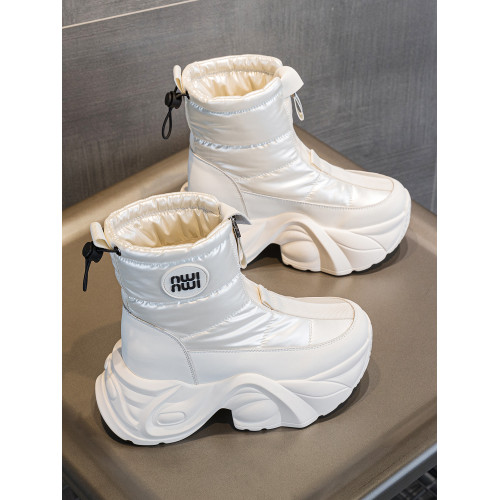 增高厚底雪地靴女2025新款爆款百搭冬季加絨保暖防水防滑高幫棉鞋