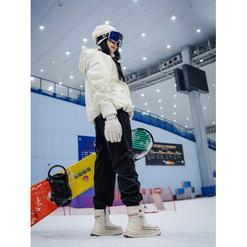 最冬天冬季女士雪地靴加厚雪靴男高幫保暖防水防滑棉靴東北大棉鞋