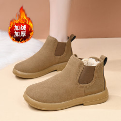 厚底雪地靴女款2026新款冬季加絨加厚防水防滑保暖棉鞋短靴媽媽鞋