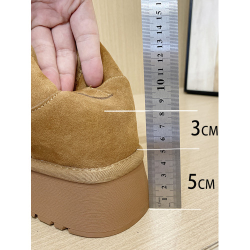 厚底皮毛一體雪地靴女2025周冬雨同款加絨加厚內增高雪地棉鞋女冬