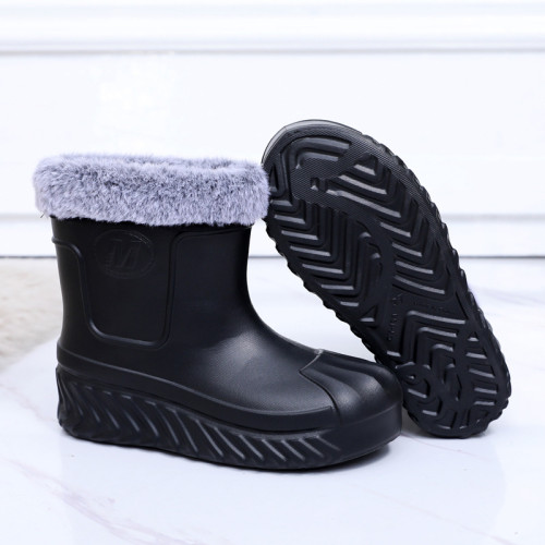 防水棉鞋女冬季加絨加厚底廚房工作鞋保暖防滑雨鞋耐磨舒適雪地靴 防水棉鞋女冬季加絨加厚底廚房工作鞋保暖防滑雨鞋耐磨舒適雪地靴