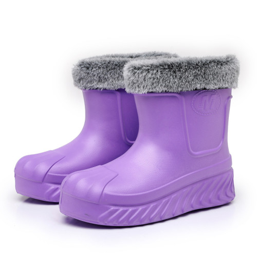 防水棉鞋女冬季加絨加厚底廚房工作鞋保暖防滑雨鞋耐磨舒適雪地靴 防水棉鞋女冬季加絨加厚底廚房工作鞋保暖防滑雨鞋耐磨舒適雪地靴