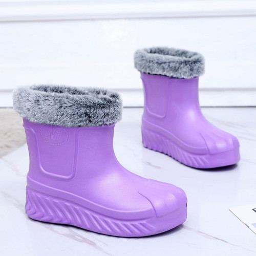 防水棉鞋女冬季加絨加厚底廚房工作鞋保暖防滑雨鞋耐磨舒適雪地靴 防水棉鞋女冬季加絨加厚底廚房工作鞋保暖防滑雨鞋耐磨舒適雪地靴