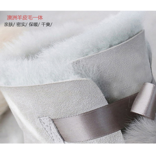 手工羊皮毛一體雪地靴女冬2025新款中筒短靴加絨加厚防滑雪地棉鞋 手工羊皮毛一體雪地靴女冬2025新款中筒短靴加絨加厚防滑雪地棉鞋