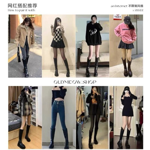騎士靴女靴子長靴2026新款秋冬厚底v口不過膝胖mm粗腿高筒長筒靴 騎士靴女靴子長靴2026新款秋冬厚底v口不過膝胖mm粗腿高筒長筒靴