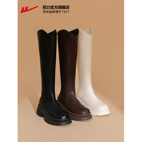 廻力馬丁靴女款長靴女2025港風靴子冬款加絨爆款小個子長筒騎士靴 廻力馬丁靴女款長靴女2025港風靴子冬款加絨爆款小個子長筒騎士靴