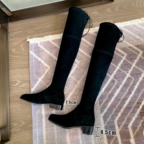 不掉筒過膝靴長靴子女2025年新款彈力瘦瘦長筒騎士高筒小個子秋冬