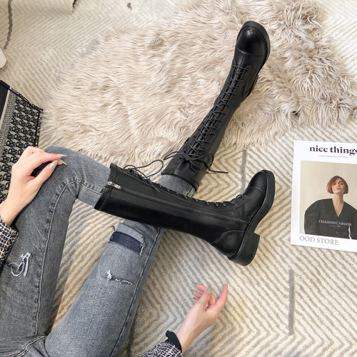 kaka內增高女鞋長筒靴子新款2026爆款150cm直筒小個子秋冬季加絨 kaka內增高女鞋長筒靴子新款2026爆款150cm直筒小個子秋冬季加絨