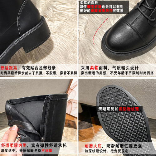 kaka內增高女鞋長筒靴子新款2026爆款150cm直筒小個子秋冬季加絨 kaka內增高女鞋長筒靴子新款2026爆款150cm直筒小個子秋冬季加絨