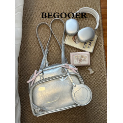 BEGOOER原創二次元蝴蝶結痛包小食量雙肩包可愛撞色吧唧學生後後背包