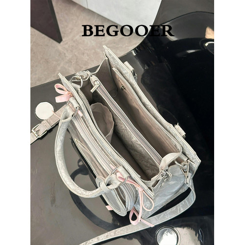 BEGOOER原創甜美蝴蝶結痛包女小食量吧唧托特包二次元單肩斜後後背包