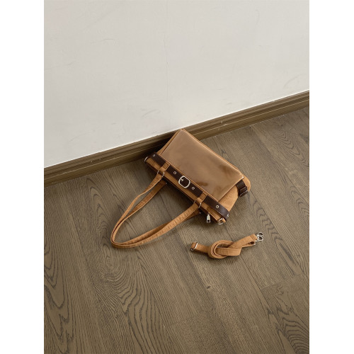 錢一波痛包｜秋冬新款麂皮絨棕托特小食量追星演唱會藏支架單肩包