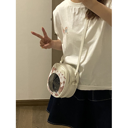 準備上岸的錢一波|原創貓咪雙層10-15cm娃包可愛斜後後背包二次元痛包