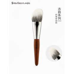 受受狼 古韻系列Y102 點彩斜角修容刷 雙層羊毛 打造通透自然妝容
