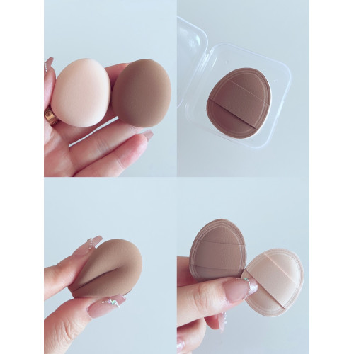 超軟！迷你奶皮棉花糖粉撲小號腮紅粉撲美妝蛋乾濕兩用盒裝