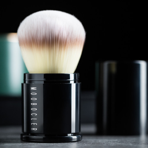 伸縮可攜式帶蓋散粉刷蜜粉刷大號粉餅刷 超柔軟人造軟毛收納一支裝