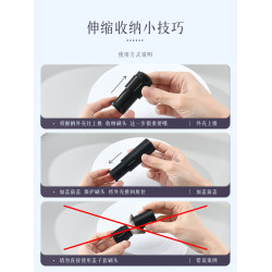 散粉刷 可攜式迷你伸縮刷 雪狐毛羊毛超小號高光刷斜面修容刷腮紅刷