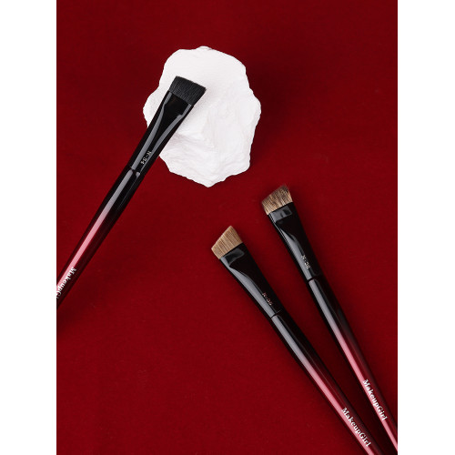 魅女郎硃釉大號眉刷N34/N35/N36扁頭動物毛掃眉野生眉專業化妝刷 魅女郎硃釉大號眉刷N34/N35/N36扁頭動物毛掃眉野生眉專業化妝刷