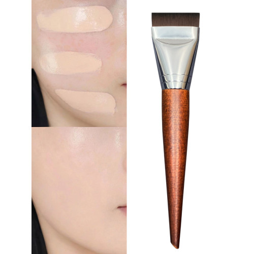 一字粉底刷扁頭粉底液專用刷平鋪刷上妝刷扁平頭底妝刷子不吃粉