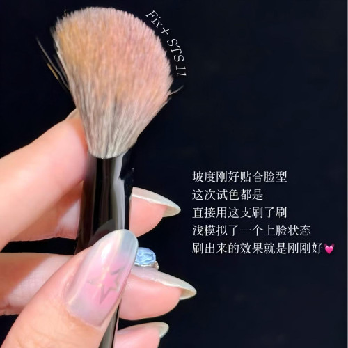 Fix菲絲加芬刷子化妝刷sts11腮紅刷小號點彩刷一支裝坡面fixsts11