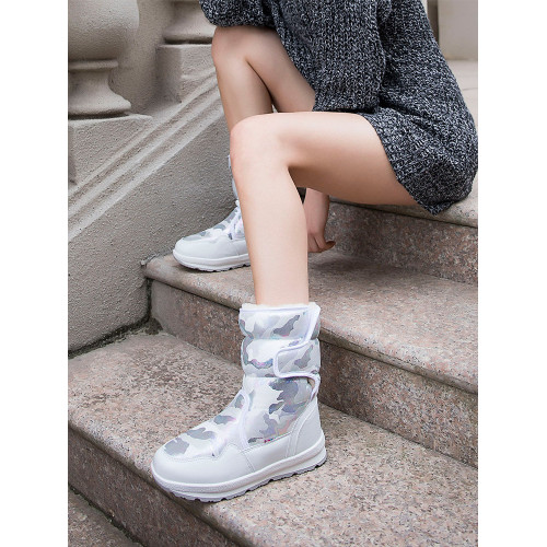 東北雪地靴女款皮毛一體2026冬季新款防水防滑加絨加厚中筒大棉鞋