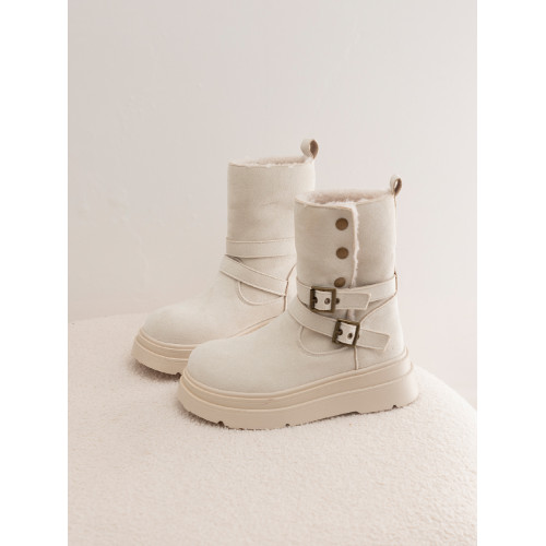 厚底加絨加厚兩穿雪地靴女款2025新款冬季防水防滑靴保暖東北棉鞋 厚底加絨加厚兩穿雪地靴女款2025新款冬季防水防滑靴保暖東北棉鞋