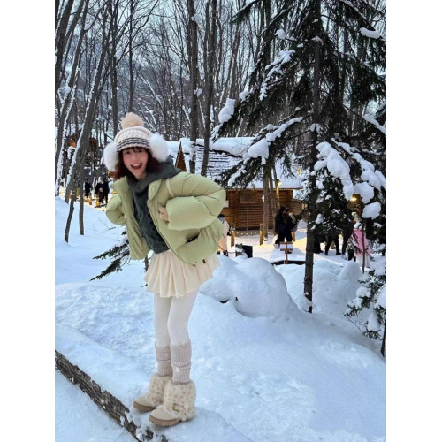 田九九兩穿厚底雪地靴女2025冬新款防滑百搭加絨加厚保暖棉鞋