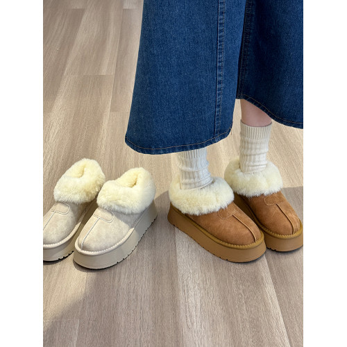 防水防滑厚底增高雪地靴女款2026新款冬季加絨加厚麵包棉鞋毛毛鞋 防水防滑厚底增高雪地靴女款2026新款冬季加絨加厚麵包棉鞋毛毛鞋